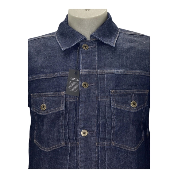 Bonobos Mens Gramercy Denim Jacket Classic Type II Trucker Cut Size Small NWT - Picture 2 of 10